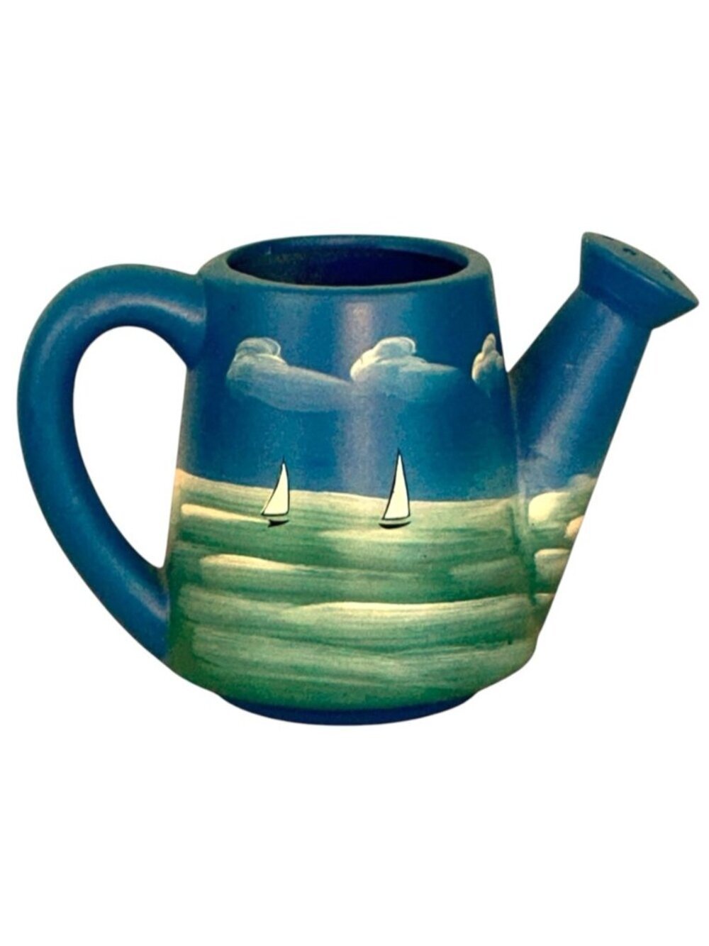 Vintage Nautical Watering Can Ceramic Coastal Decor Collectible by Primark Blue - Picture 8 of 12